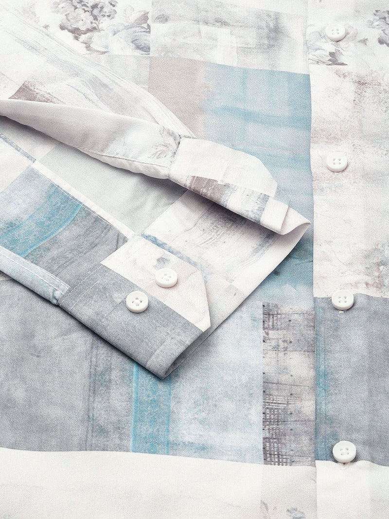 Denain Abstract Printed Shirts for Men 2