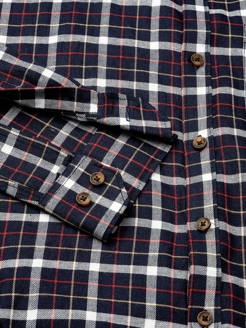 Bunker Cotton Checked Shirt for Men 9
