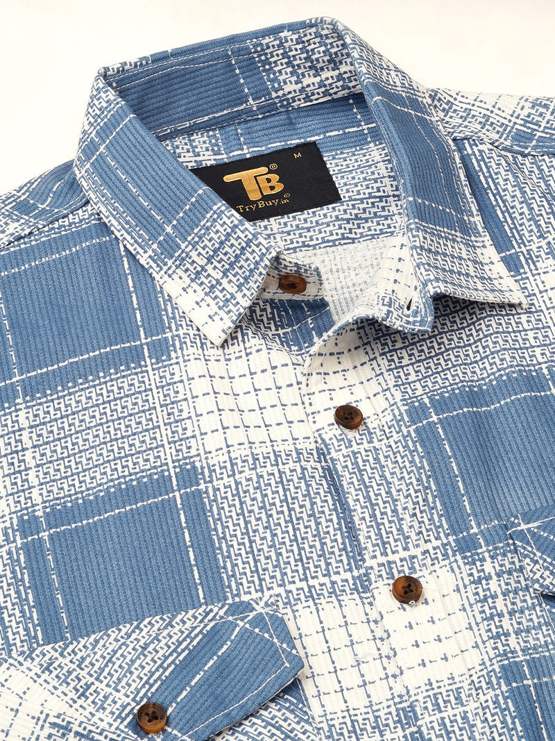 Amalfi Checked Double Pocket Shirt for Men 9