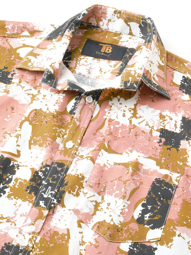 Bold Cotton Blend Printed Shirt for Men