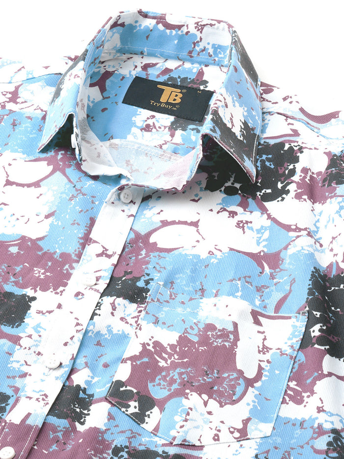 Gritty Cotton Blend Printed Shirt for Men 2