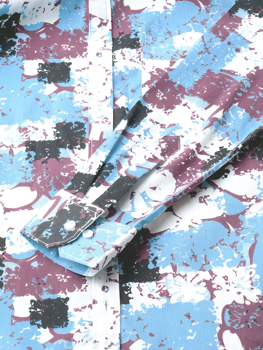 Gritty Cotton Blend Printed Shirt for Men