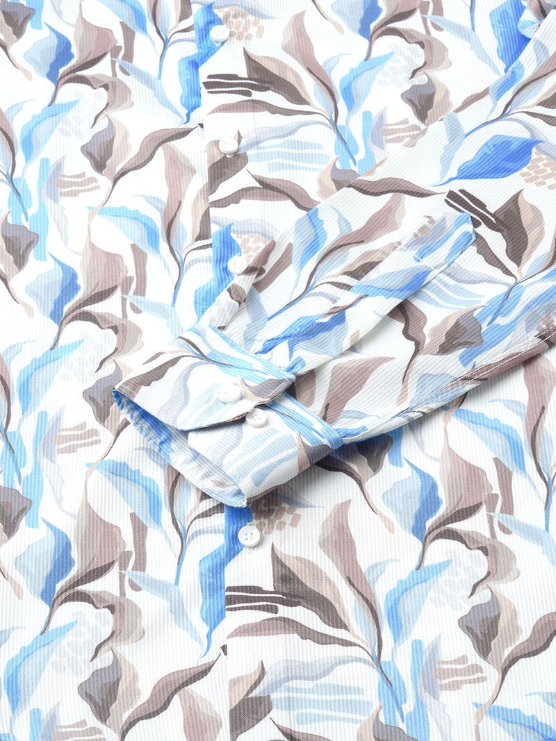 Vivid Printed Cotton Blend Shirt for Men 9