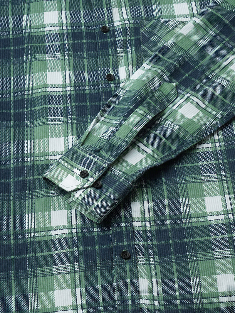 Apex Cotton Checked Shirt for Men 9
