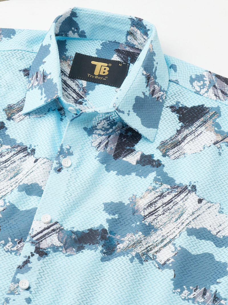 Timeless Printed Half Sleeves Men's Shirt 7