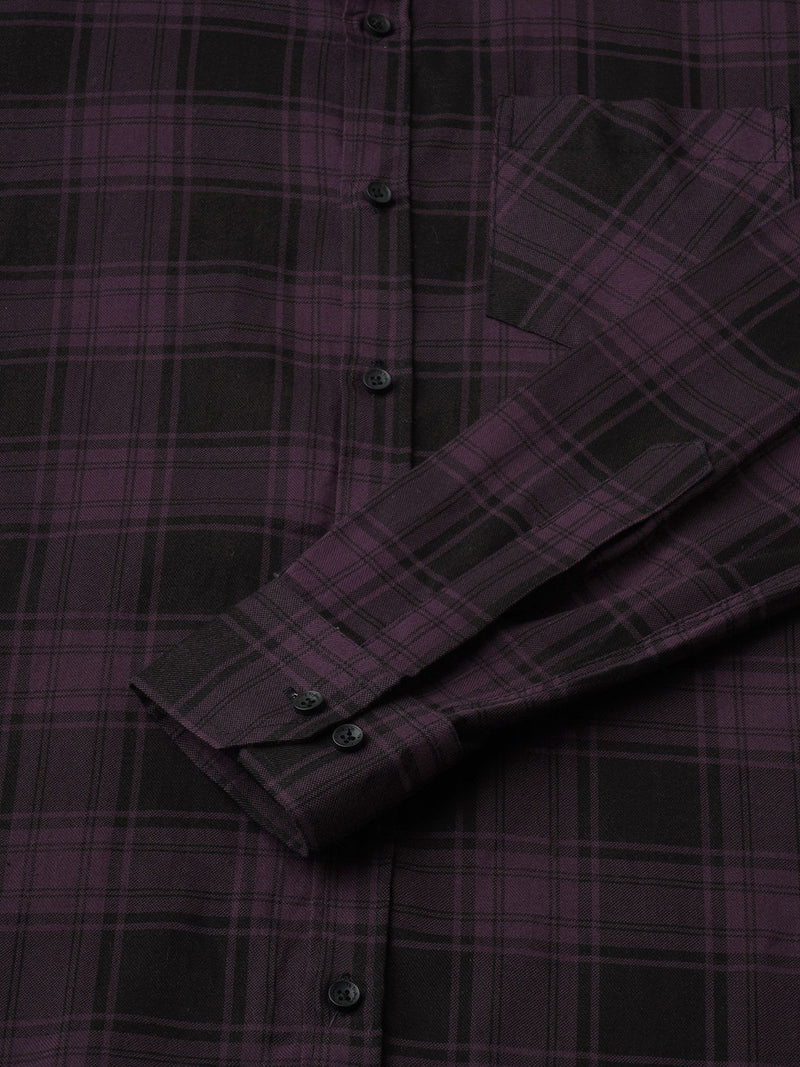 Bespoke Multicolour Checked Shirt for Men 9