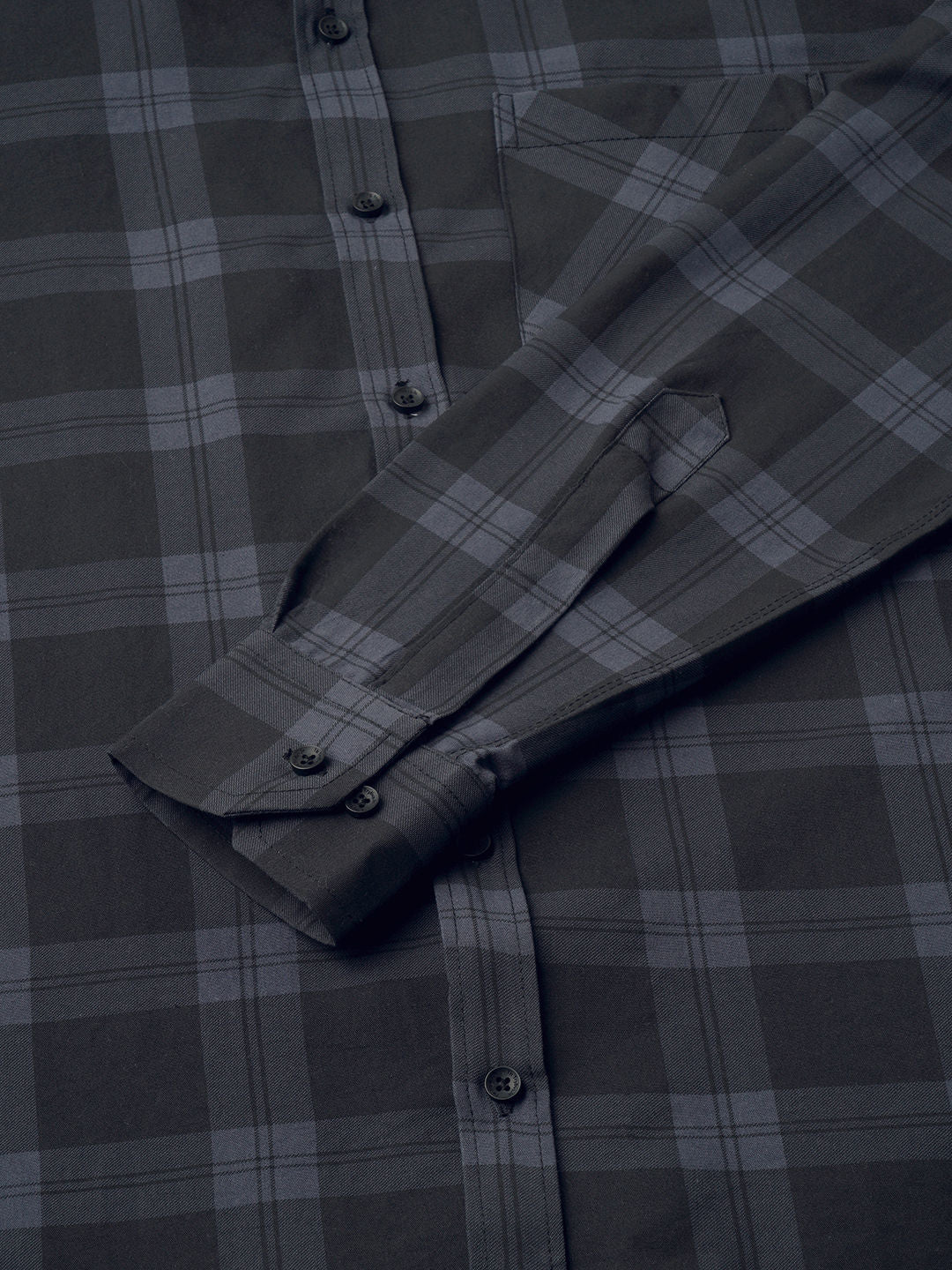 Rugged Checked Cotton Shirt for Men