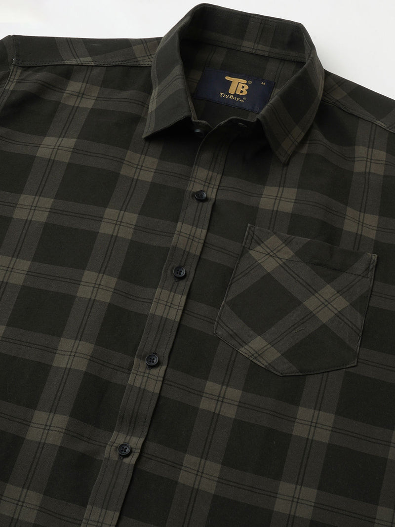 Dapper Cotton Checked Shirt for Men 2