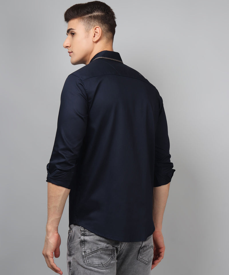 Luxe PartyWear Navy Shirt 8