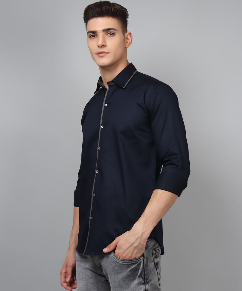 Luxe PartyWear Navy Shirt 7