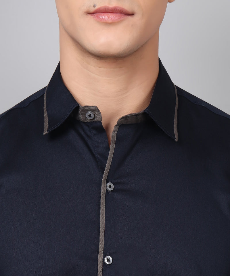 Luxe PartyWear Navy Shirt 5