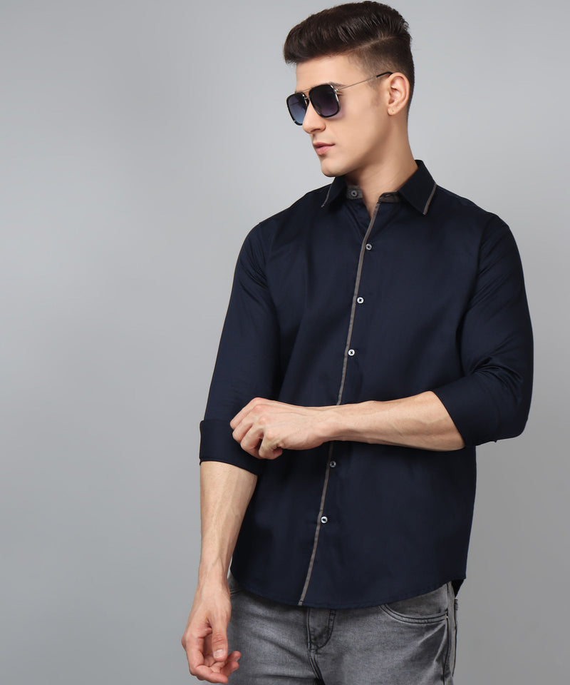 Luxe PartyWear Navy Shirt 3