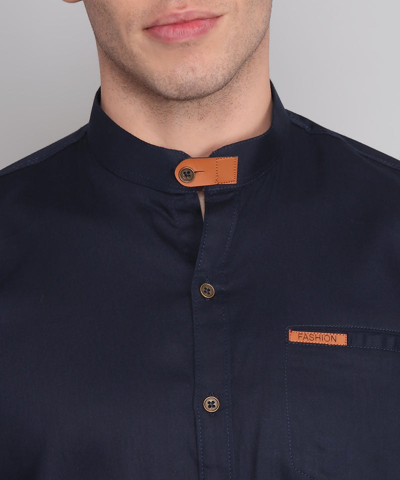 Navy Lee Casual Shirt for Men 8