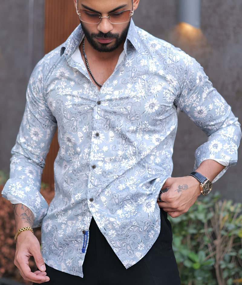 VOZIA ಲುಮೋಸ್ ಹೂವಿನ ಮುದ್ರಿತ ಶರ್ಟ್ 1