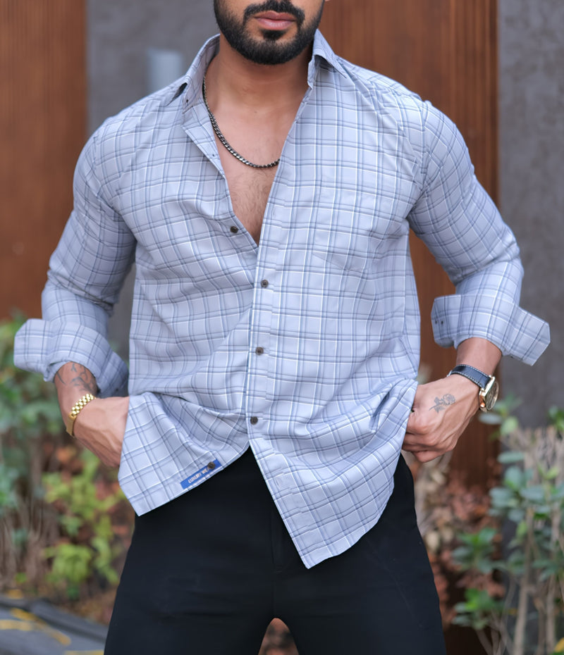 VOZIA Dawn Checked Men's Shirt 1