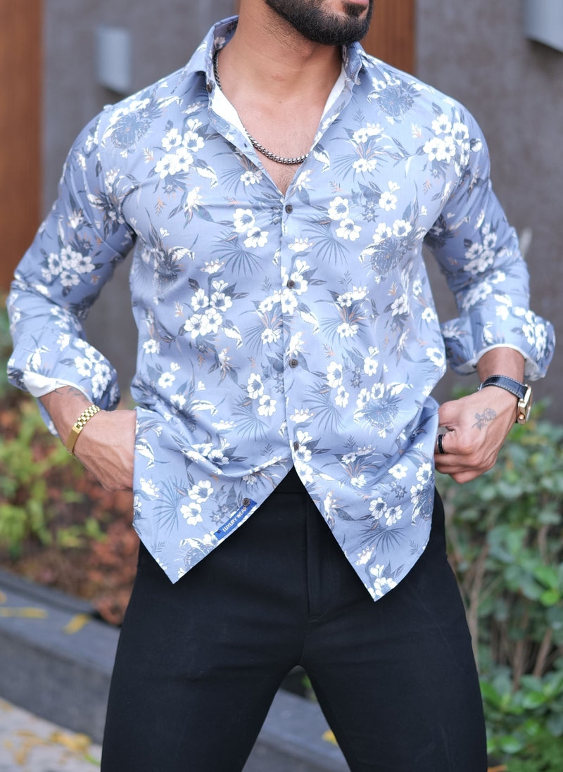 VOZIA Luxe Floral Printed Shirt for Men 6