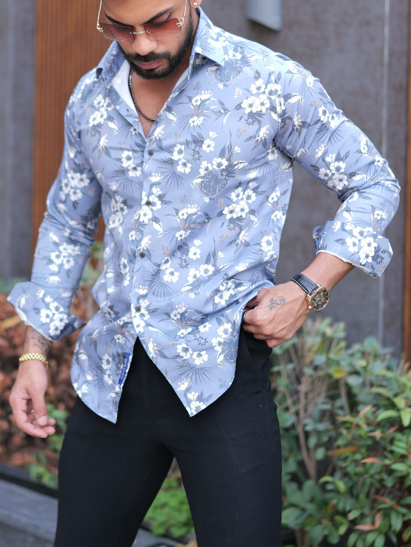 VOZIA Luxe Floral Printed Shirt for Men 5