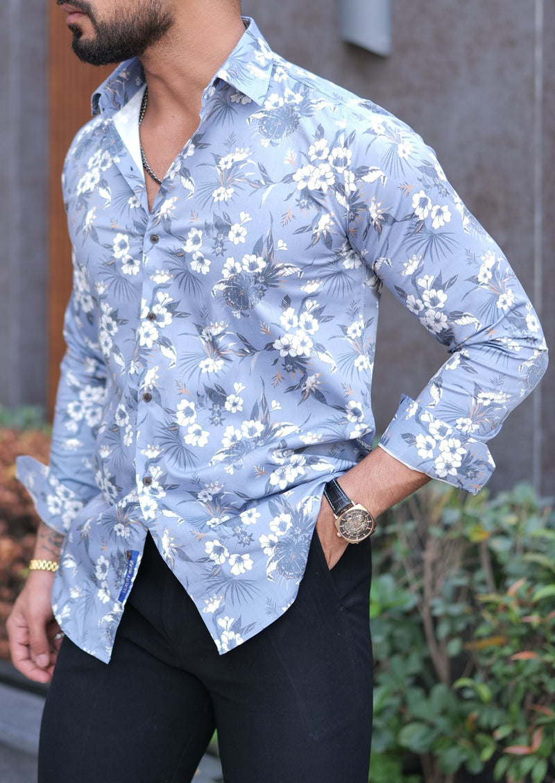 VOZIA Luxe Floral Printed Shirt for Men 4