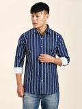 Bradford Cotton Blend Striped Shirt for Men