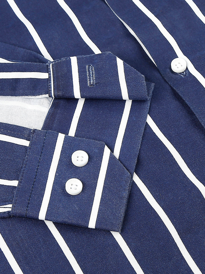 Bradford Cotton Blend Striped Shirt for Men 8