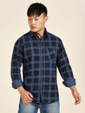 Tartan Checked Cotton Shirt for Men