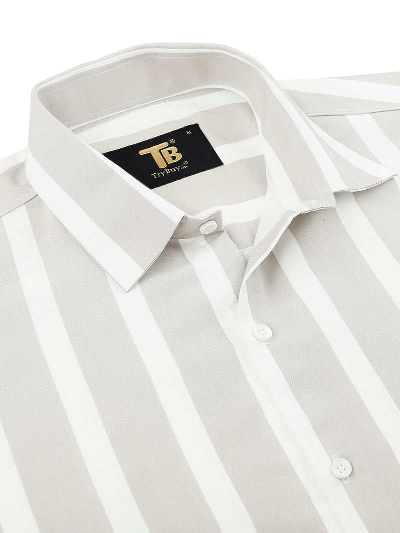 Wolver Striped Cotton Blend Shirt for Men 3