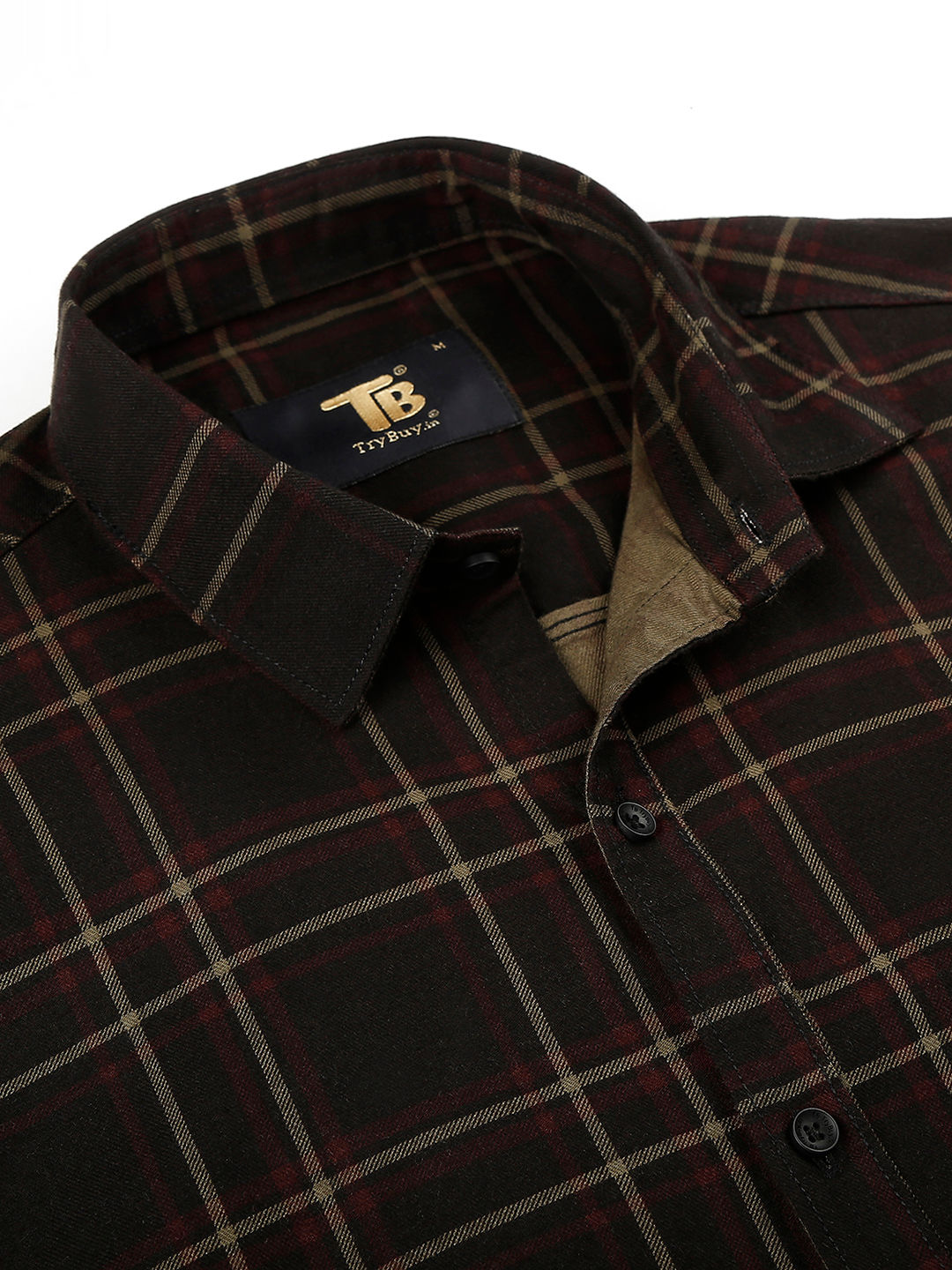 Radiant Checked Cotton Shirt for Men