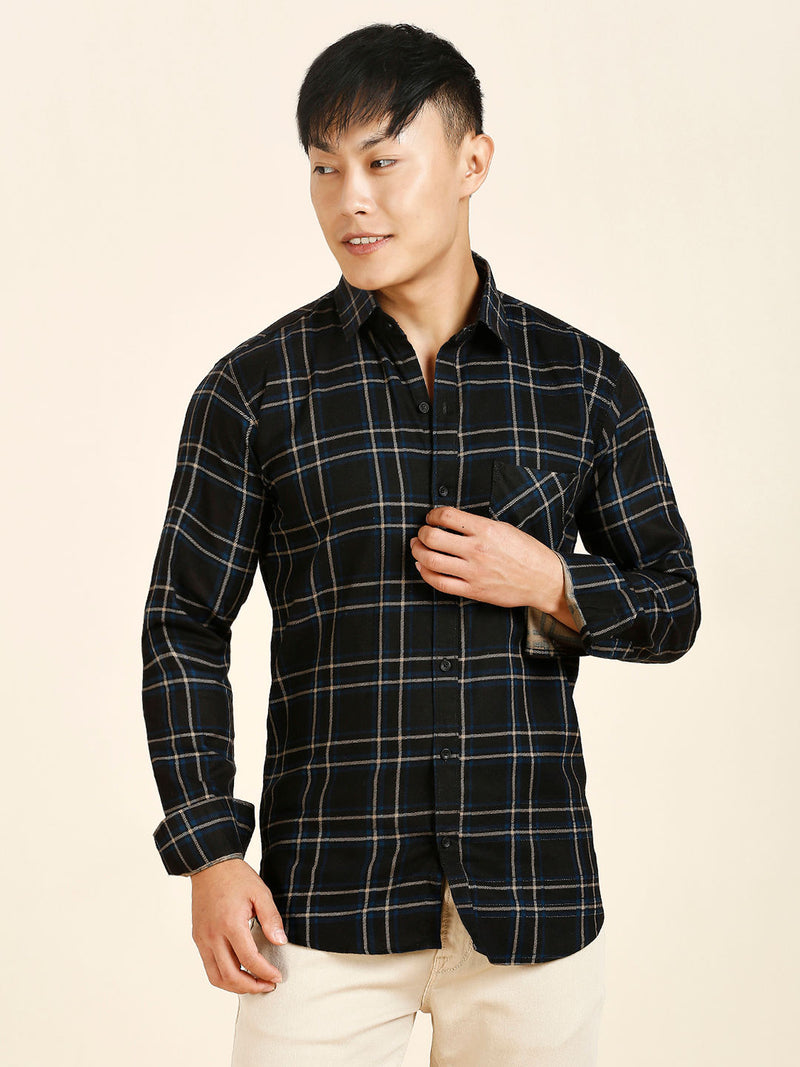 Modern Checked Cotton Shirt for Men 1