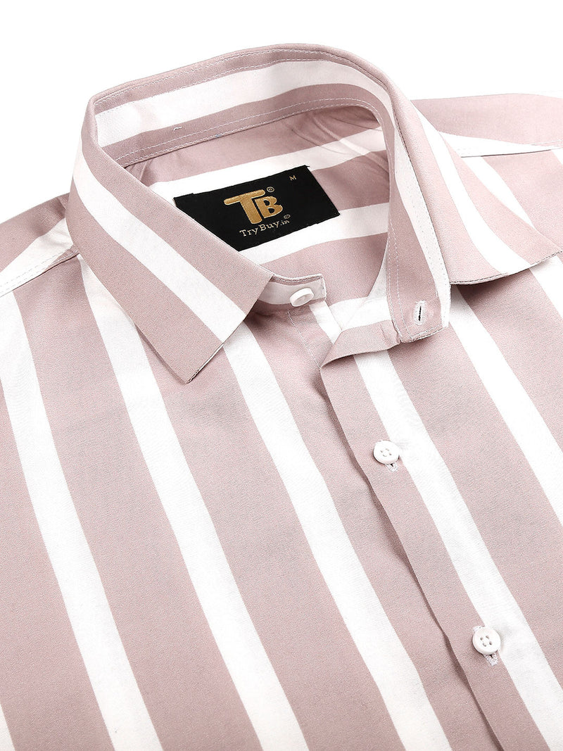 Cambridge Cotton Blend Striped Shirt for Men 3