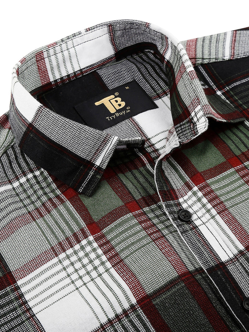 Dock Cotton Checked Shirt for Men 4