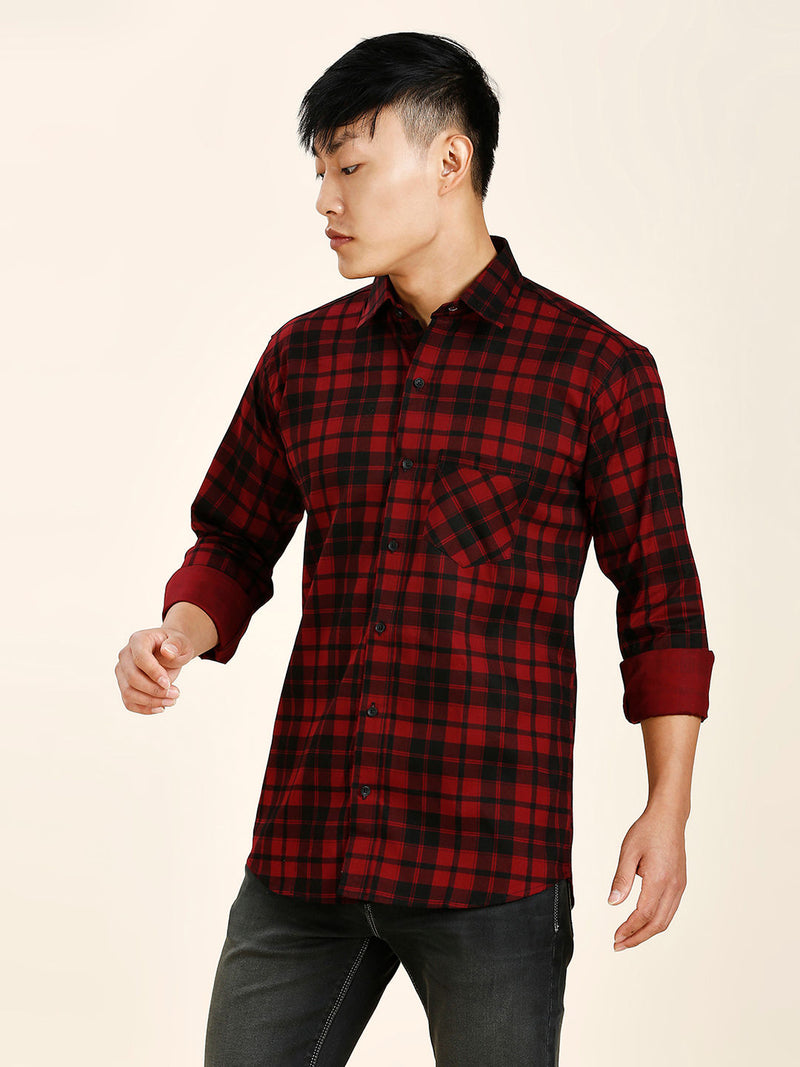 Frenso Cotton Checked Shirt for Men 9