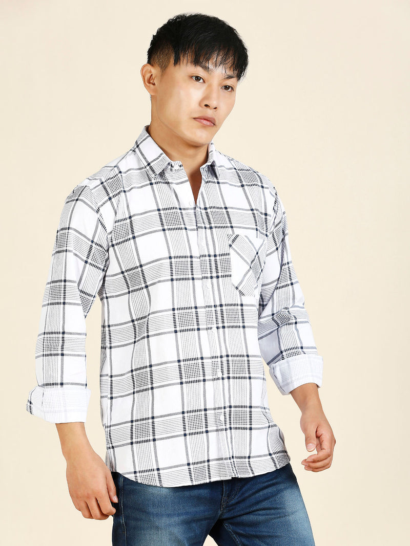 Vintage Checked Cotton Shirt for Men 3