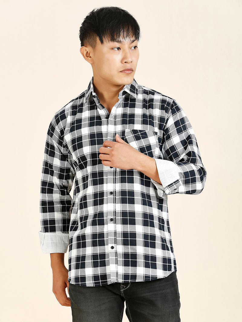 Breezy Cotton Checked Shirt for Men 1