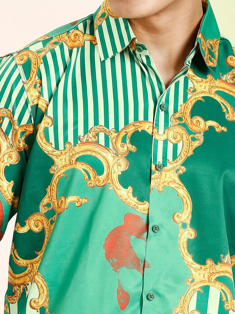 Pushpa 2 Abstract Printed Men's Shirt - TB_402 2