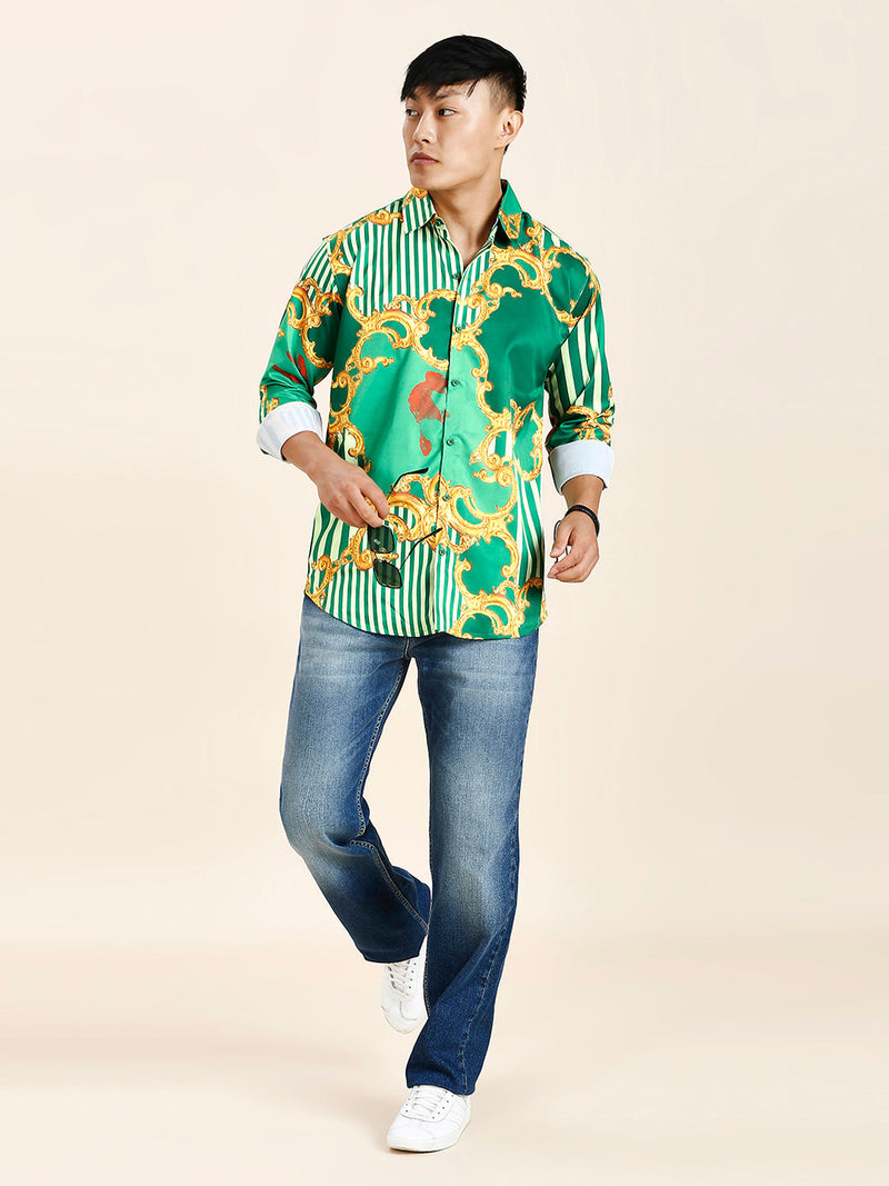 Pushpa 2 Abstract Printed Men's Shirt - TB_402 9
