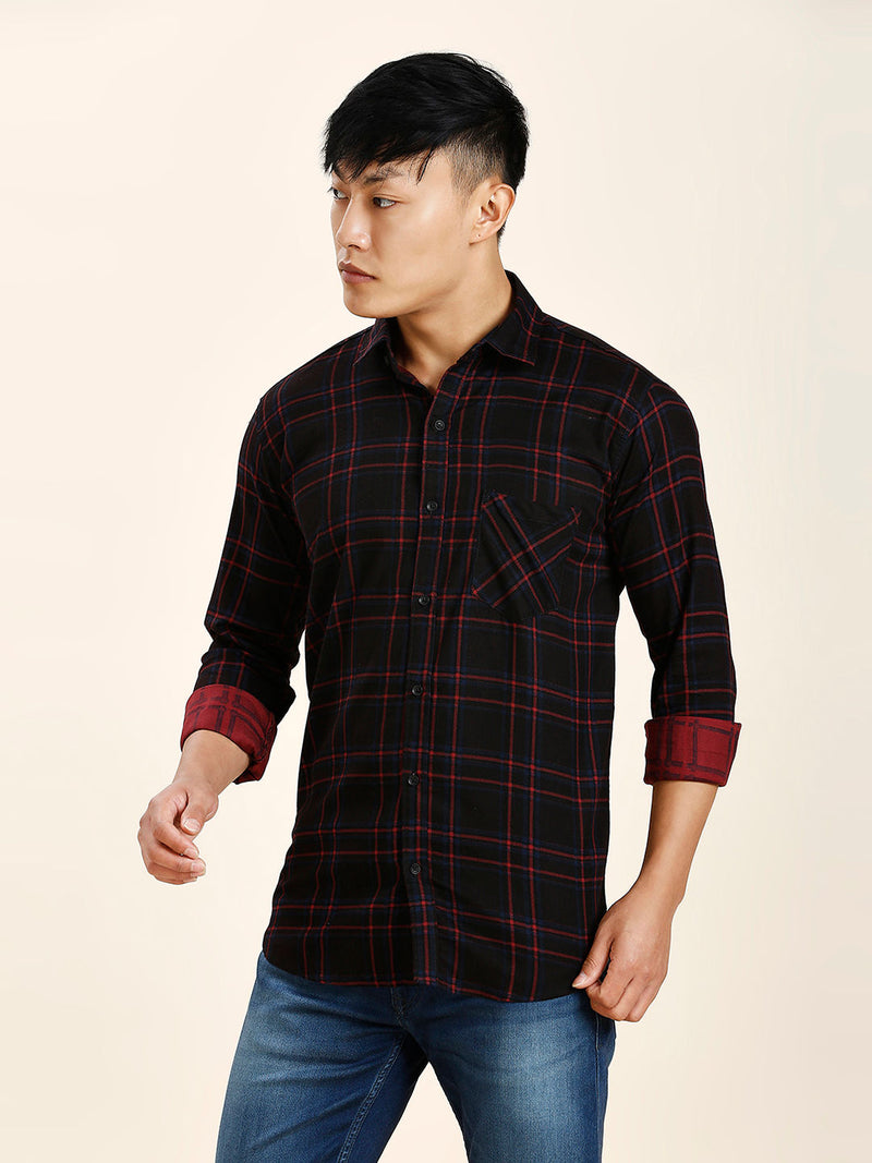 Angeles Cotton Checked Shirt for Men 8