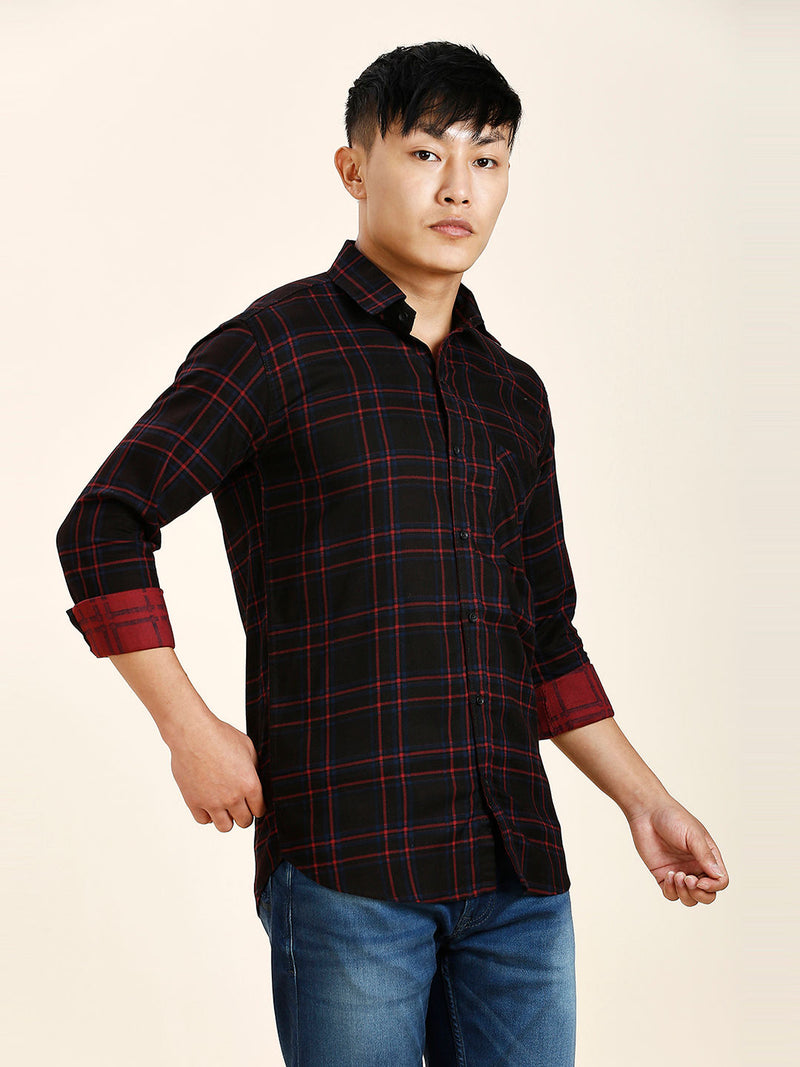 Angeles Cotton Checked Shirt for Men 7