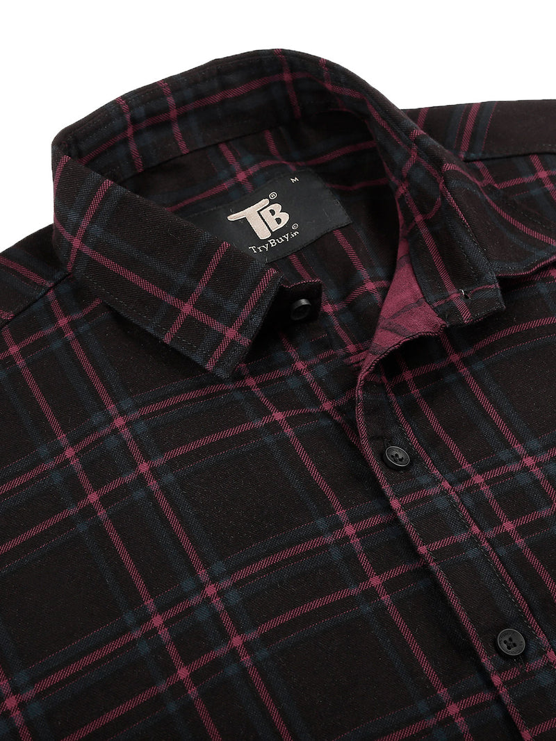 Angeles Cotton Checked Shirt for Men 4