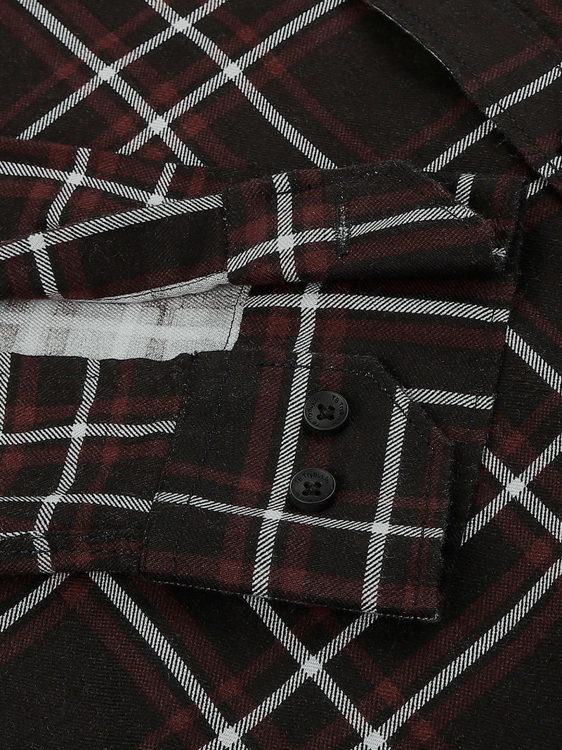 Drag Cotton Checked Shirt for Men 6