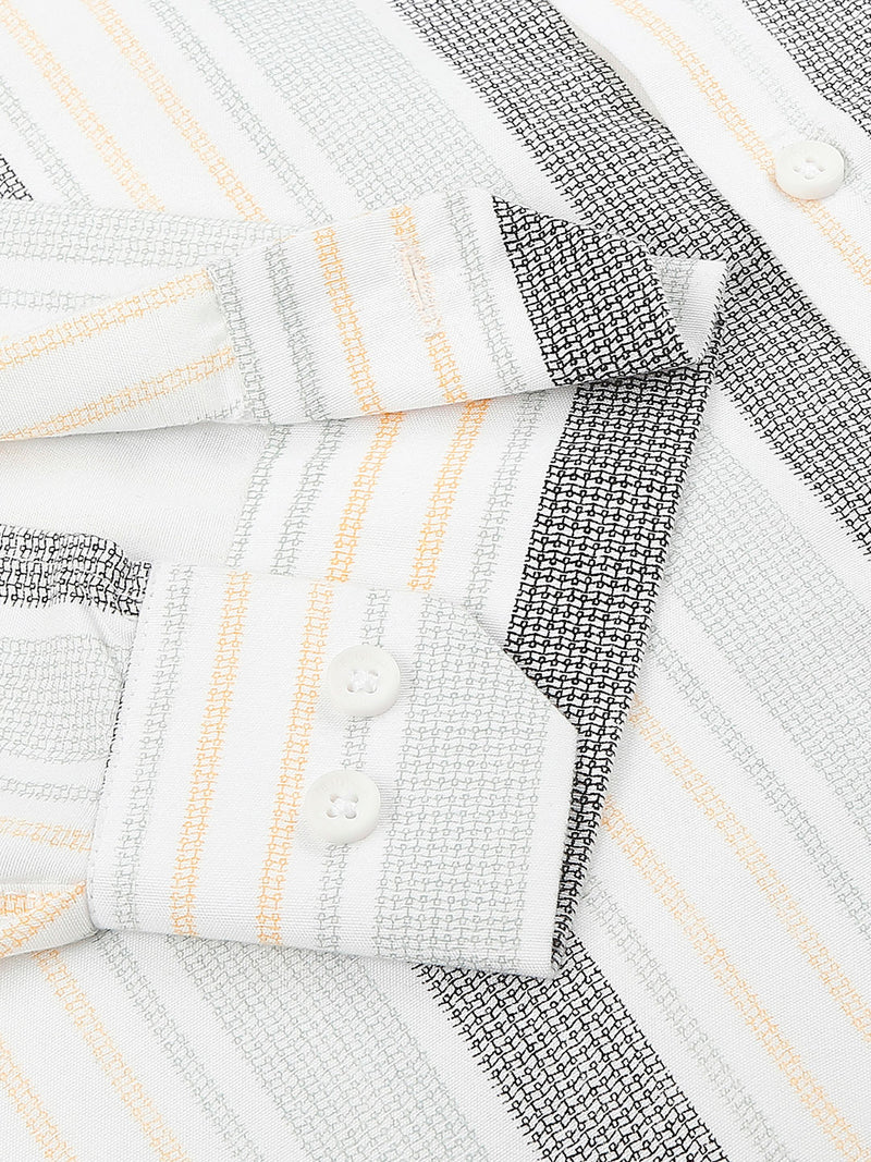 York Striped Cotton Blend Shirt for Men 4