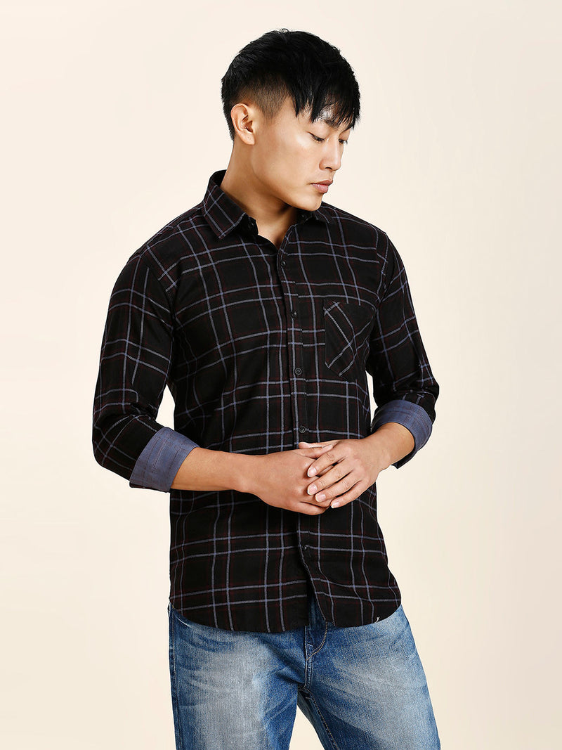 Denzy Cotton Checked Shirt for Men 9