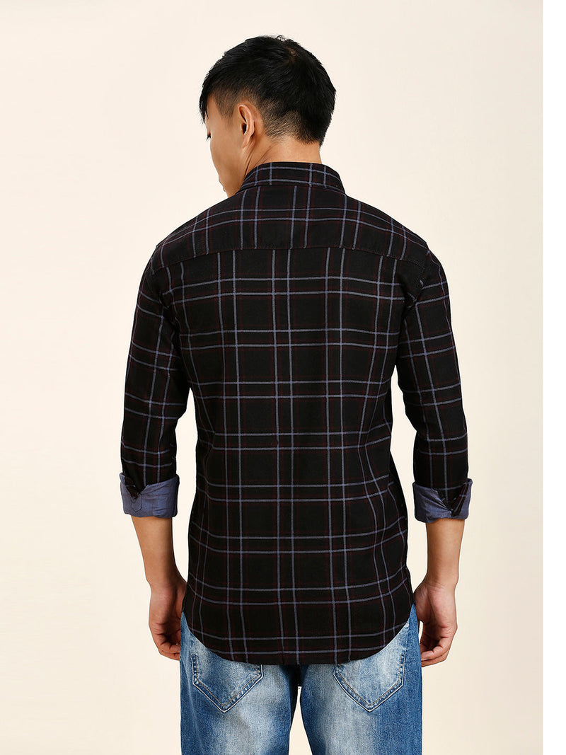 Denzy Cotton Checked Shirt for Men 8