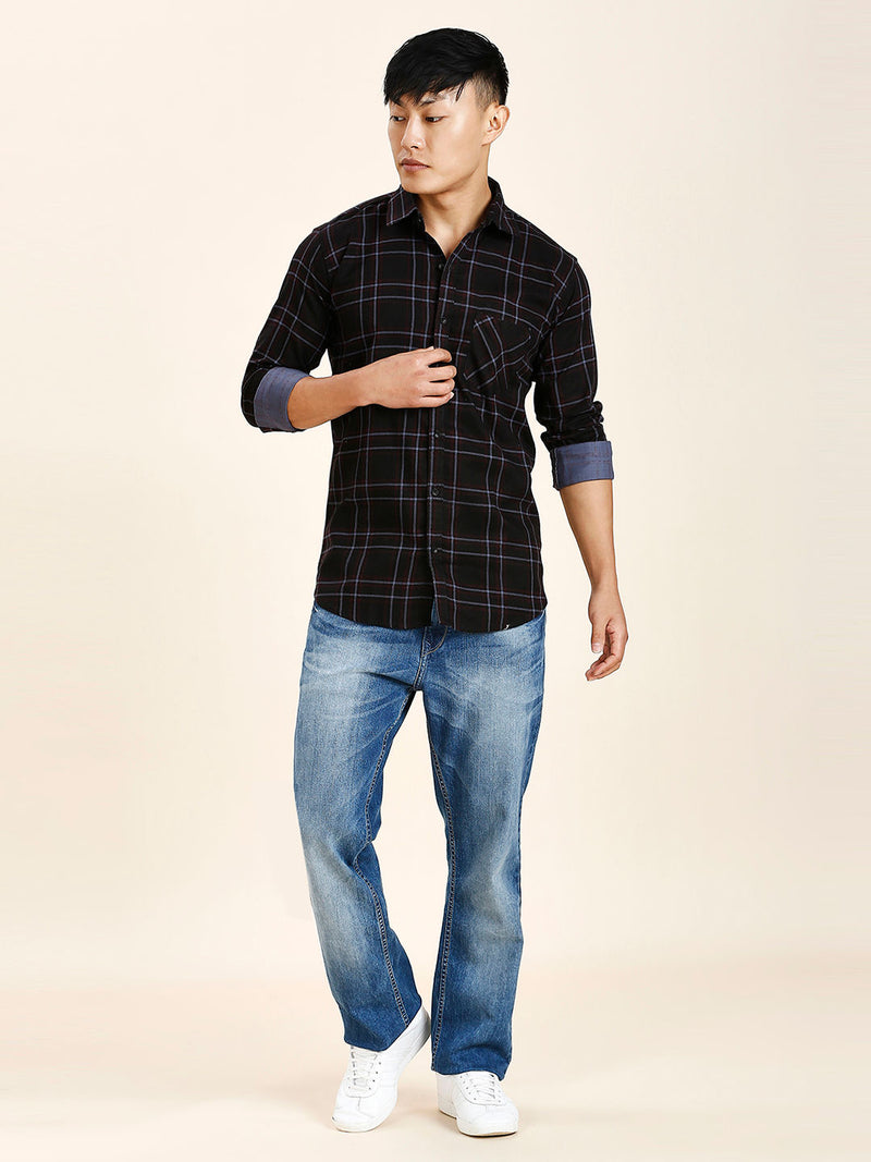 Denzy Cotton Checked Shirt for Men 7