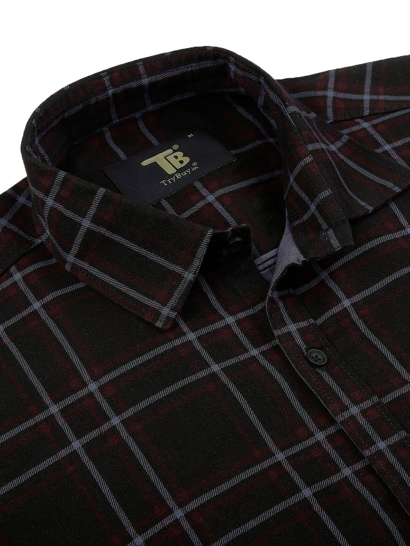 Denzy Cotton Checked Shirt for Men 3