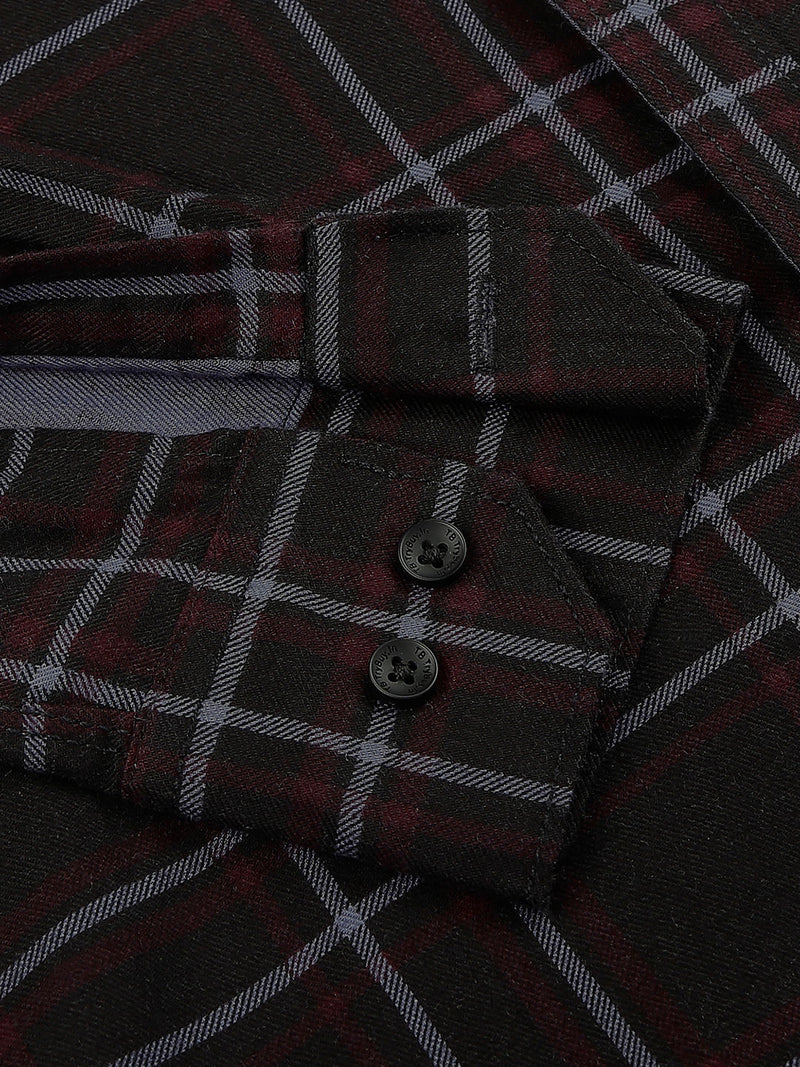 Denzy Cotton Checked Shirt for Men 4