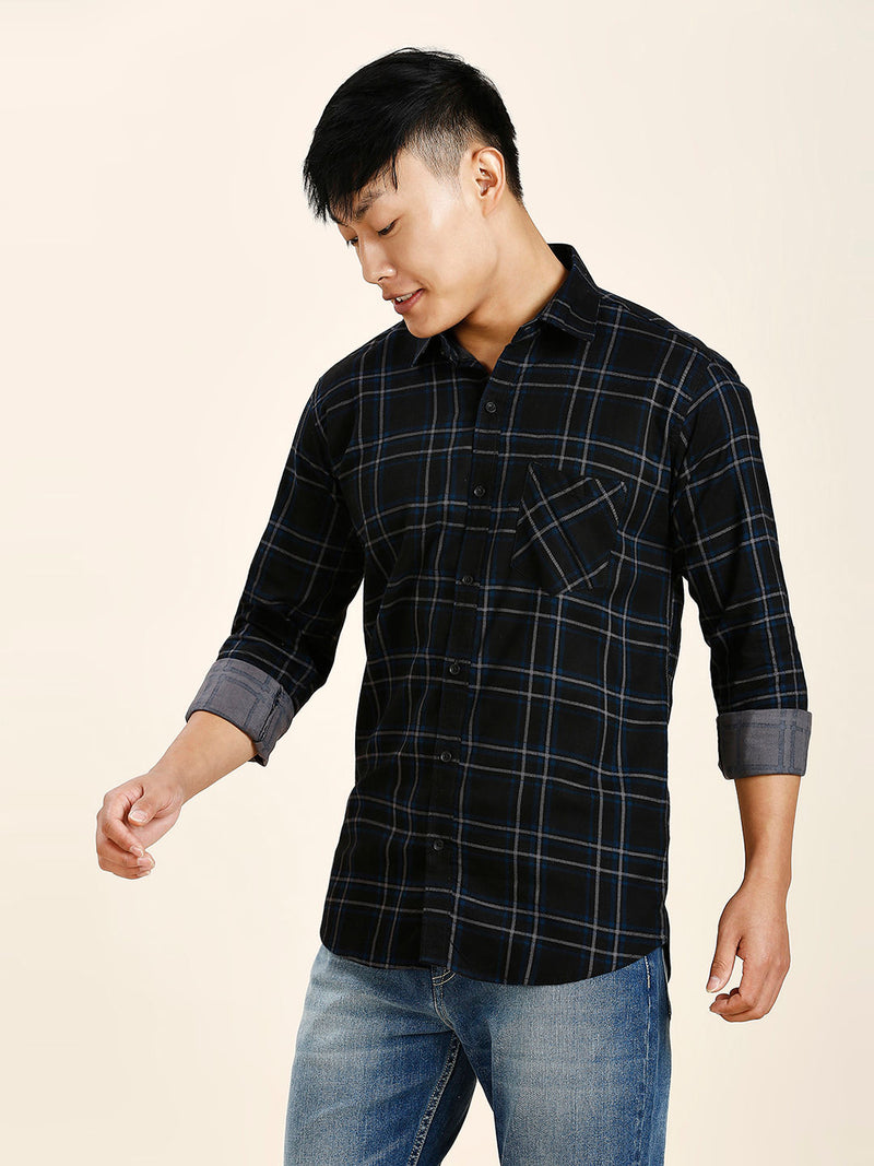 True Cotton Checked Shirt for Men 9