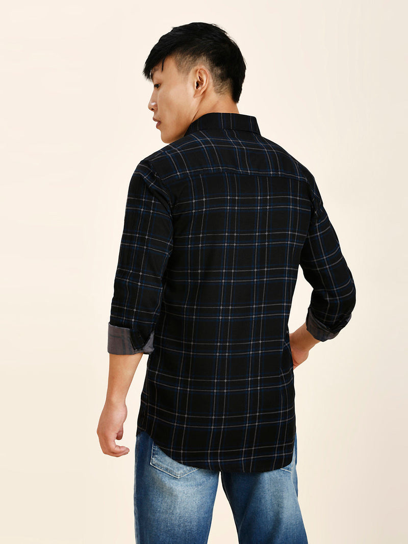 True Cotton Checked Shirt for Men 5