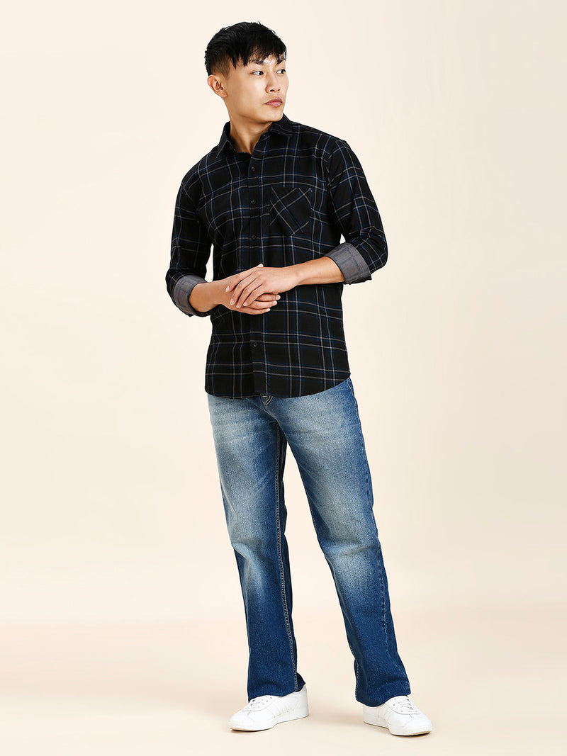 True Cotton Checked Shirt for Men 6