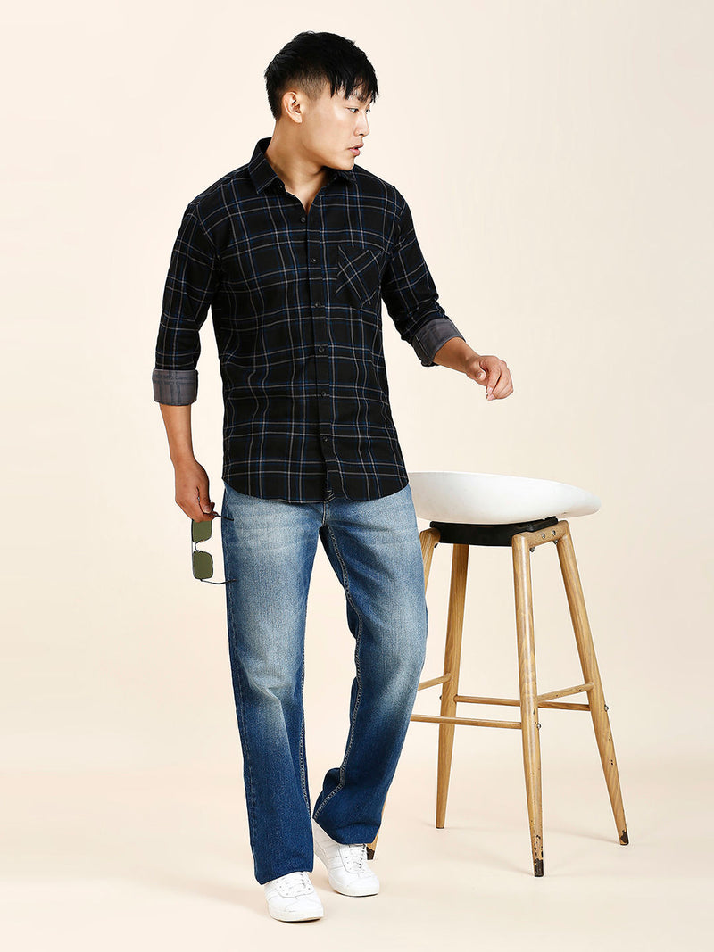 True Cotton Checked Shirt for Men 7