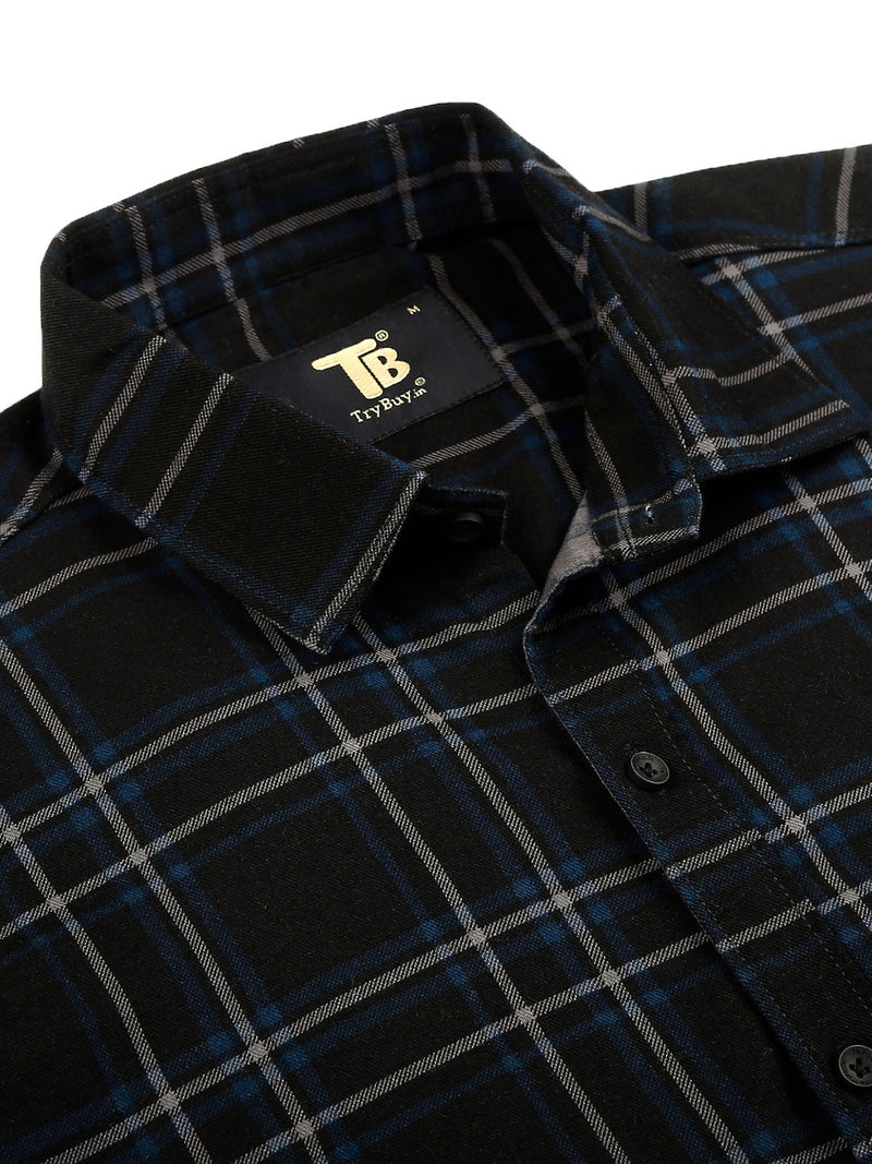 True Cotton Checked Shirt for Men 3